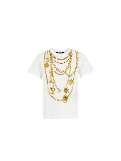 T-shirt, unisex, logata. BALMAIN | BX8C41 Z3186100OR